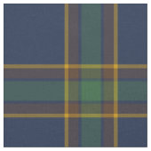 McGovern Tartan Patroon Marine en Groen Iers Plaid Stof (Close Up)