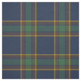 McGovern Tartan Patroon Marine en Groen Iers Plaid Stof