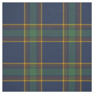 McGovern Tartan Pattern Navy and Green Irish Pset Stof
