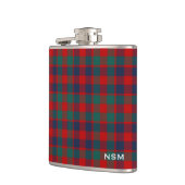 McGowan Tartan Monogram Bright Red Plaid Heupfles (Links)