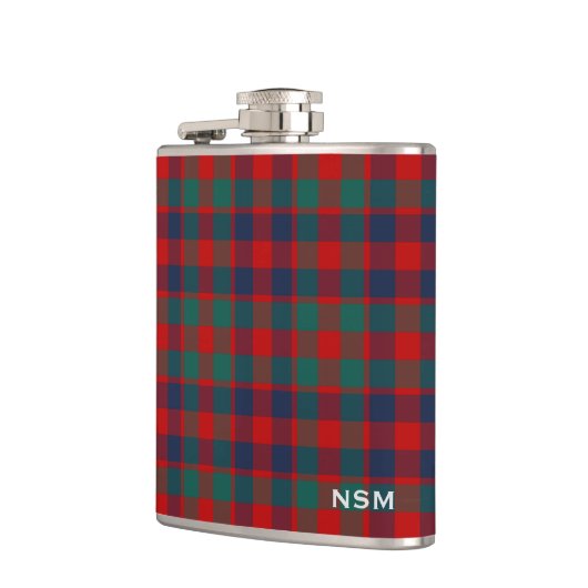McGowan Tartan Monogram Bright Red Plaid Heupfles (Links)