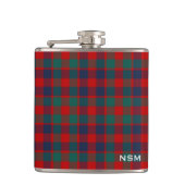 McGowan Tartan Monogram Bright Red Plaid Heupfles (Voorkant)