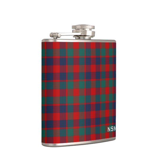 McGowan Tartan Monogram Bright Red Plaid Heupfles (Rechts)