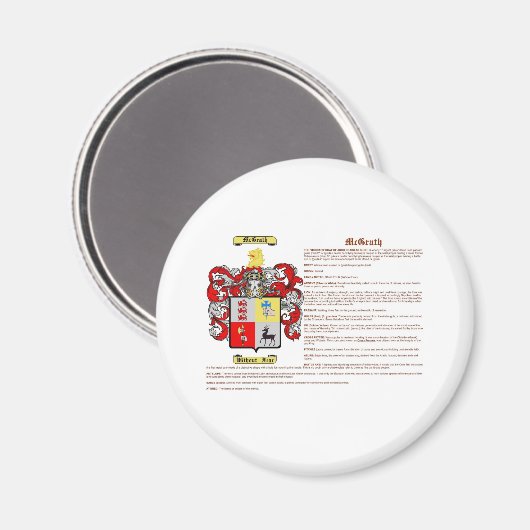 McGrath (betekenis) Magneet (Voorkant / Achterkant)