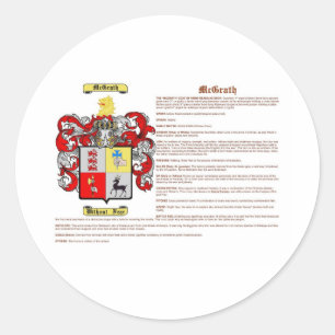 McGrath (betekenis) Ronde Sticker