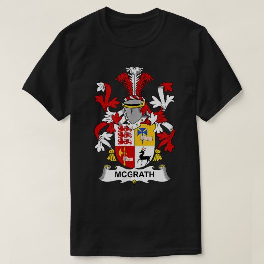 McGrath Coat of Arms Family Crest T-shirt (Design voorkant)