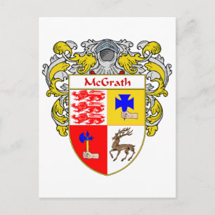 McGrath Coat of Arms (Mantled) Briefkaart
