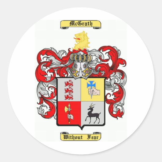 McGrath Ronde Sticker (Voorkant)