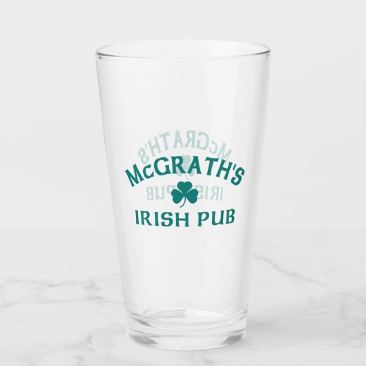 McGrath's Ierse Pub Glas (Achterkant)