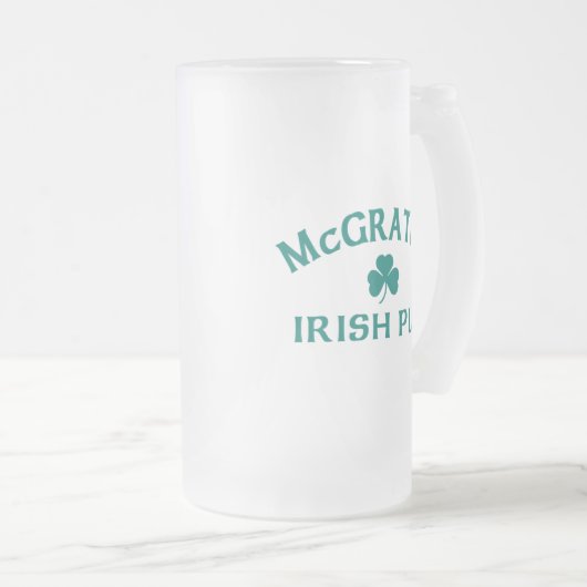 McGrath's Ierse Pub Matglas Bierpul (Voorkant rechts)