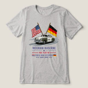 McGraw Kaserne München Koude Oorlog Veteraan MP Tri-Blend Shirt