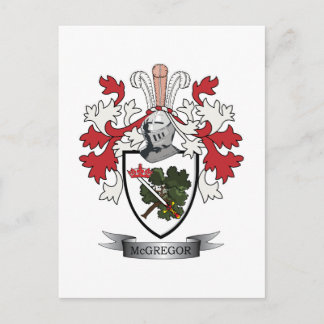 McGregor Family Crest Coat of Arms Briefkaart