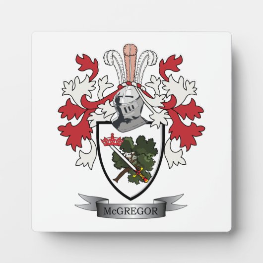 McGregor Family Crest Coat of Arms Fotoplaat (Voorkant)