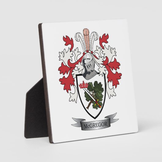 McGregor Family Crest Coat of Arms Fotoplaat (Voorkant)