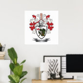 McGregor Family Crest Coat of Arms Poster (Thuiskantoor)