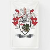 McGregor Family Crest Coat of Arms Spandoek (Verticaal)