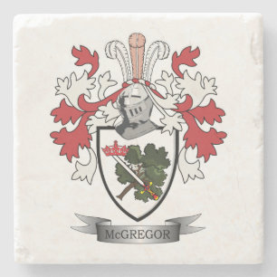 McGregor Family Crest Coat of Arms Stenen Onderzetter