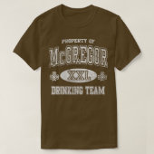 McGregor Irish Drink Team St Patricks Day T-shirt (Design voorkant)