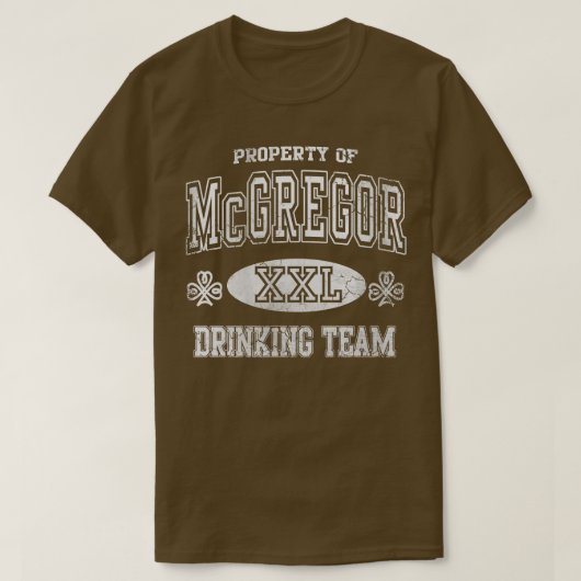 McGregor Irish Drink Team St Patricks Day T-shirt (Design voorkant)