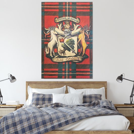 McGregor 'S Rioghal Mo Dhream Ard Choille Canvas Afdruk (Insitu (Slaapkamer))
