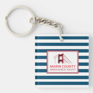 MCGS Stripe Logo met rand Sleutelhanger