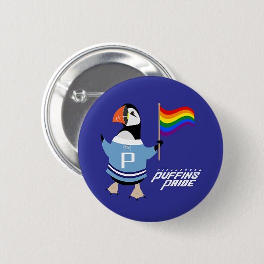 McGuffin Puffin Pride Ronde Button 5,7 Cm (Voorkant /achterkant)