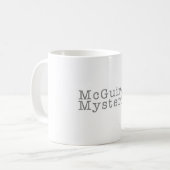 McGuire Mysteries logo Coffee Mok (Voorkant links)