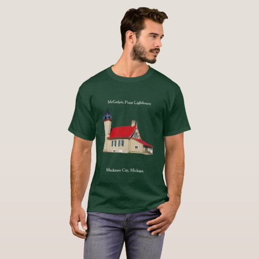 McGulpin Point Lighthouse 2019 dark T-shirt (Voorkant volledig)