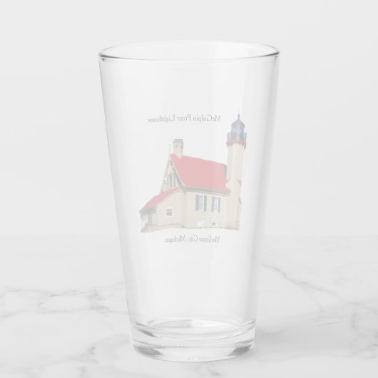 McGulpin Point Lighthouse 2019 glass Glas (Achterkant)