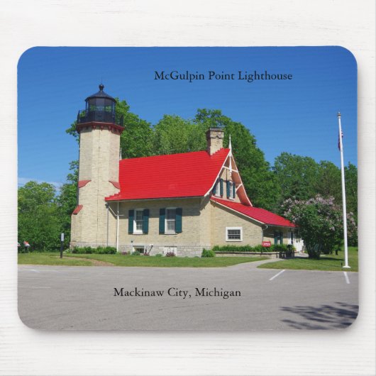 McGulpin Point Lighthouse 2019 mousepad Muismat (Voorkant)