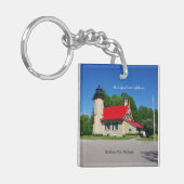 McGulpin Point Lighthouse acrylkey chain Sleutelhanger (Voorkant Links)