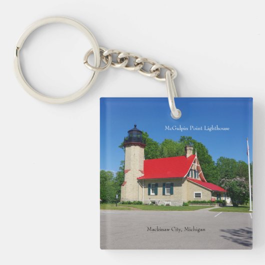 McGulpin Point Lighthouse acrylkey chain Sleutelhanger (Voorkant)