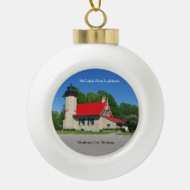 McGulpin Point Lighthouse ball-versiering Keramische Bal Ornament