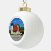 McGulpin Point Lighthouse ball-versiering Keramische Bal Ornament (Rechts)
