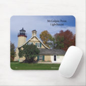 McGulpin Point Lighthouse herfst mousepad Muismat (Met muis)