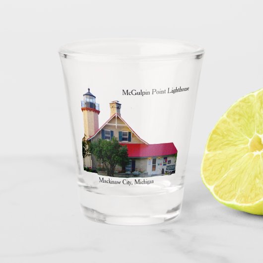 McGulpin Point Lighthouse shot glas (Voorkant)