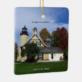 McGulpin Point Ligthouse-versiering Keramisch Ornament (Rechts)