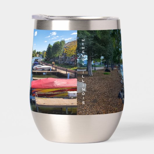 McHenry, Illinois | De Fox River Walkway (Rechts)