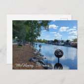 McHenry, Illinois | De Fox River Walkway Briefkaart (Voorkant / Achterkant)