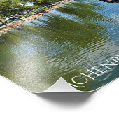 McHenry, Illinois River Walkway aan de Fox River Foto Afdruk (Hoek)