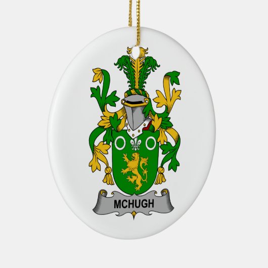 McHugh Family Crest Keramisch Ornament (Rechts)