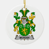 McHugh Family Crest Keramisch Ornament (Voorkant)
