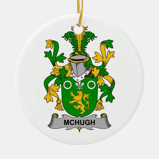 McHugh Family Crest Keramisch Ornament (Voorkant)