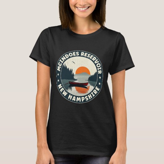Mcindoes Reservoir New Hampshire Sunset T Shirt (Voorkant)