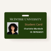 McIntire University Student ID Badge (Voorkant)