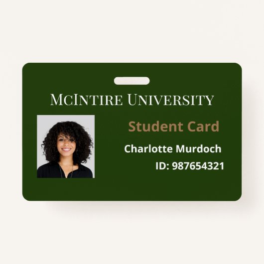 McIntire University Student ID Badge (Voorkant)