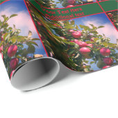 McIntosh appels op boom Natuur gepersonaliseerd Cadeaupapier (Rol Hoek)