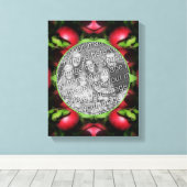 McIntosh Apples Lijst Creëer Uw eigen foto Canvas Afdruk (Insitu (Houten vloer))