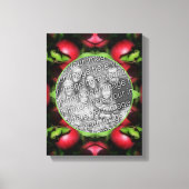 McIntosh Apples Lijst Creëer Uw eigen foto Canvas Afdruk (Voorkant)