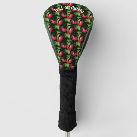 McIntosh Apples Natuur Patroon Gepersonaliseerd Golfheadcover (Voorkant)